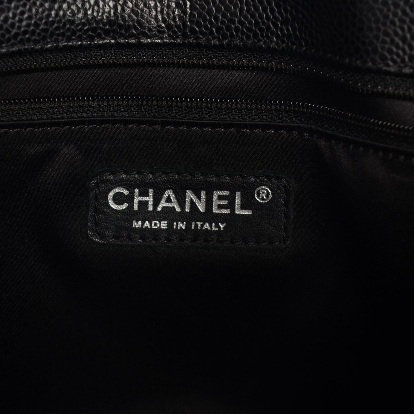 Caviar Quilted Grand Shopping Tote GST Black