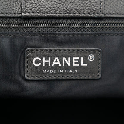 Chanel Calfskin Cerf Executive Shopper Tote Black 7 of 14