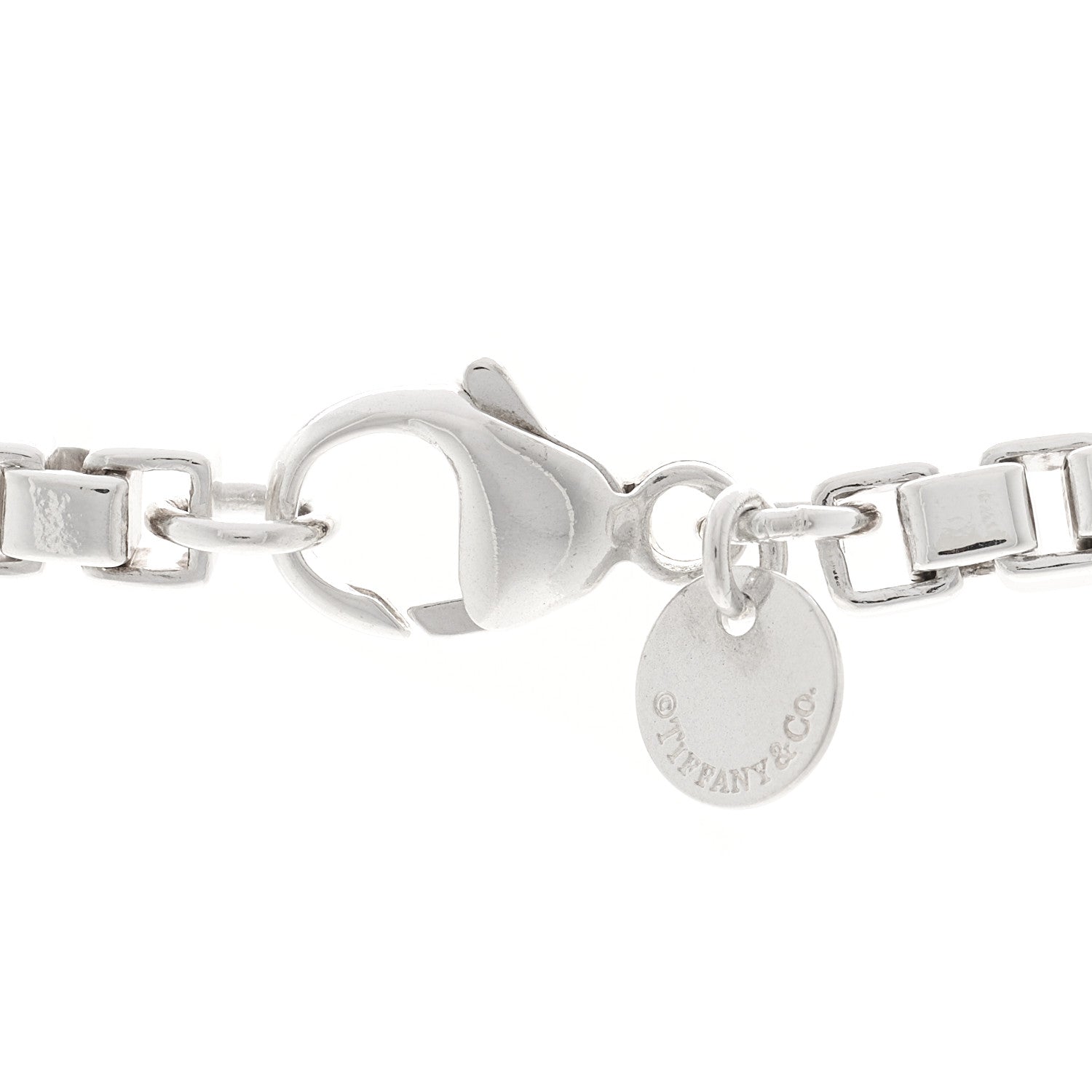 Tiffany Sterling Silver 4mm Venetian Link Necklace 4 of 4