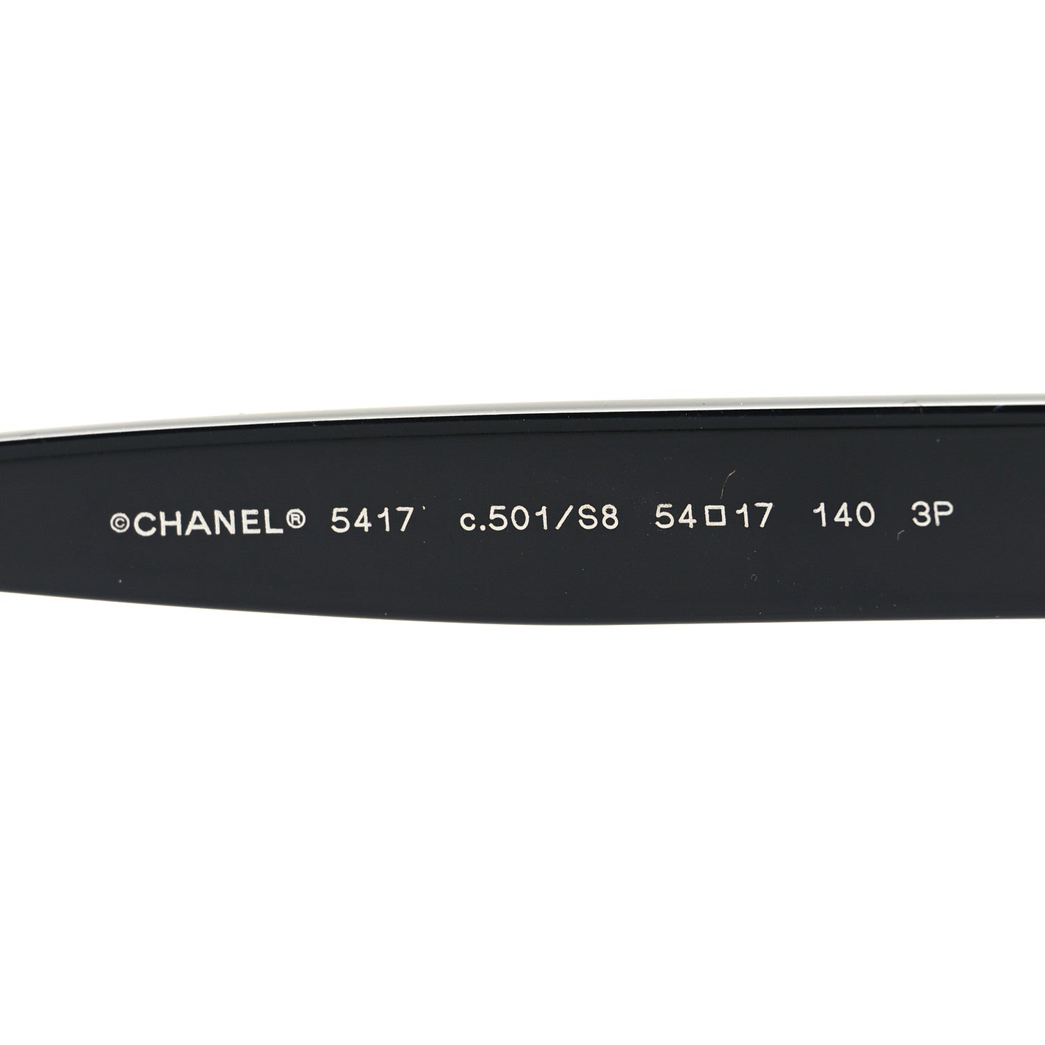 Chanel Acetate Polarized Square Sunglasses 5417 Black 5 of 9