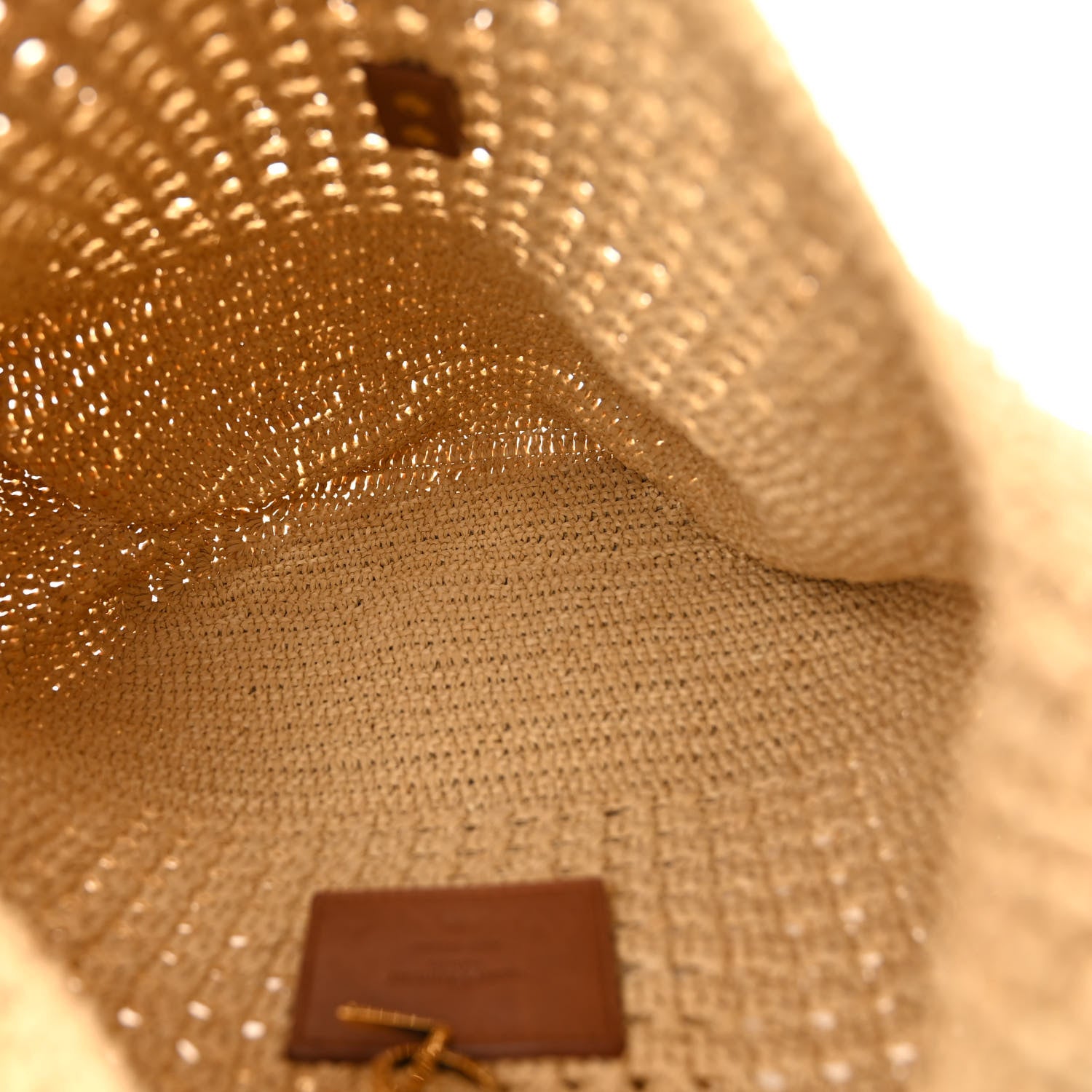 Saint Laurent SAINT LAURENT Raffia Monogram Le 5 A 7 Hobo Natural 5 of 9