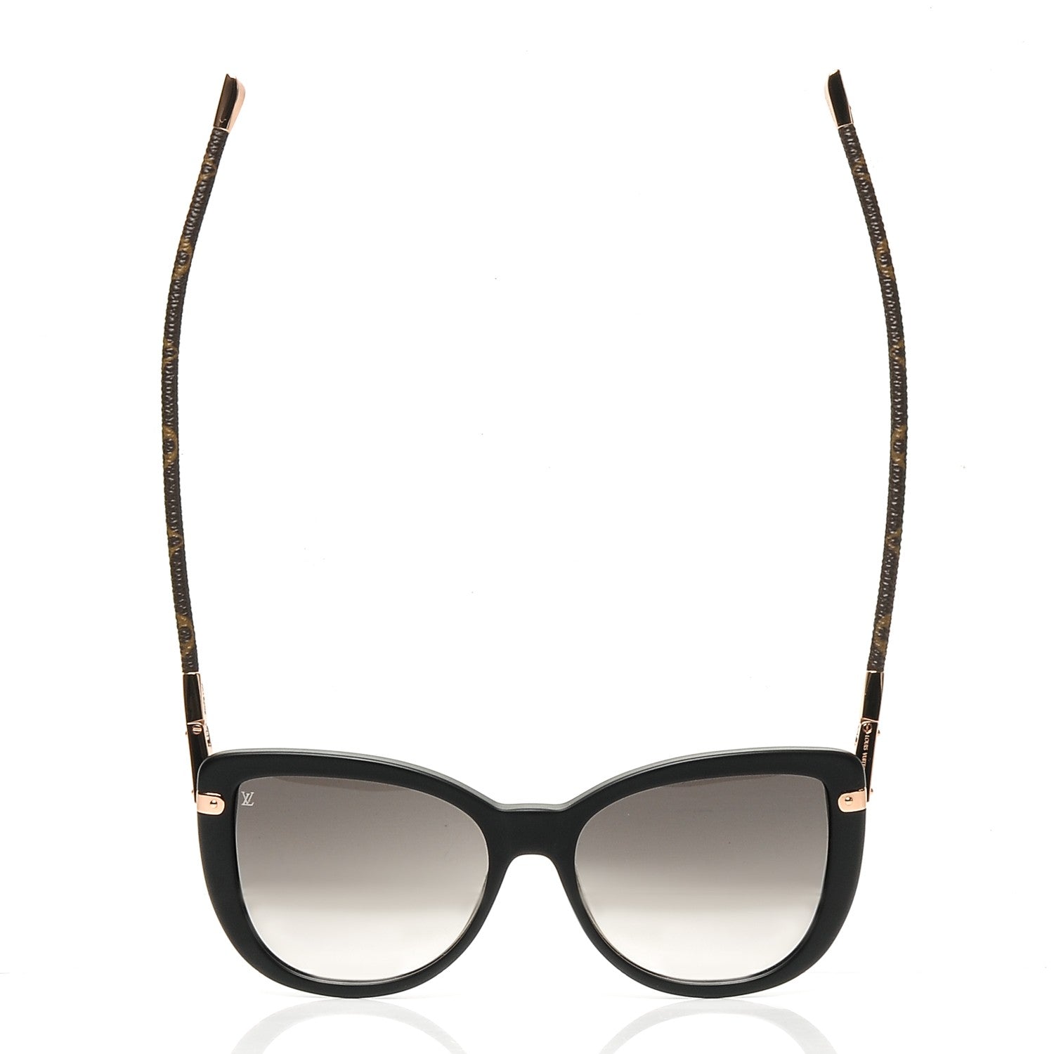 Louis Vuitton Monogram Acetate Charlotte Sunglasses Z0781W Black 8 of 9