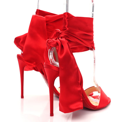 Christian Louboutin Crepe Satin Du Desert 100 Sandal 38 Loubi 4 of 8