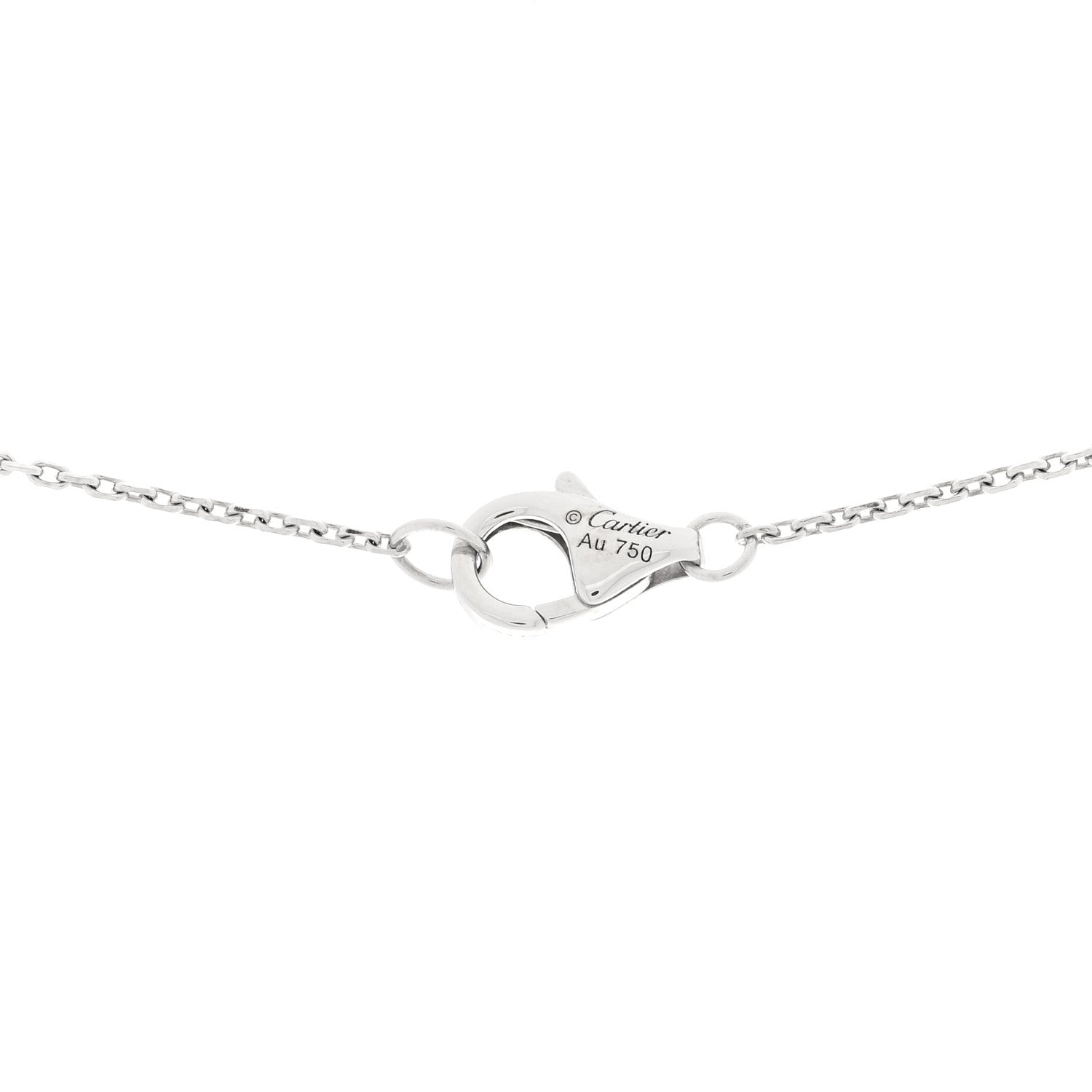 Cartier 18K White Gold Diamond Etincelle De Cartier Pendant Necklace 5 of 5