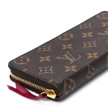 Louis Vuitton Monogram Clemence Wallet Fuchsia 9 of 12
