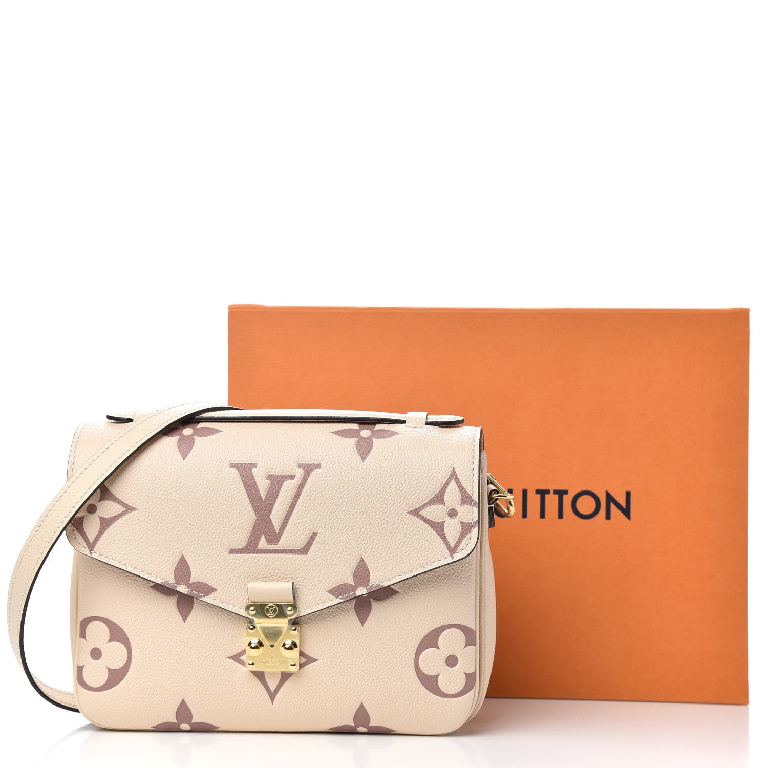 Louis Vuitton Empreinte Monogram Giant Pochette Metis Creme Bois De Rose 9 of 9