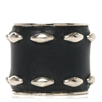 Louis Vuitton Calfskin Ring M Black Silver 2 of 6