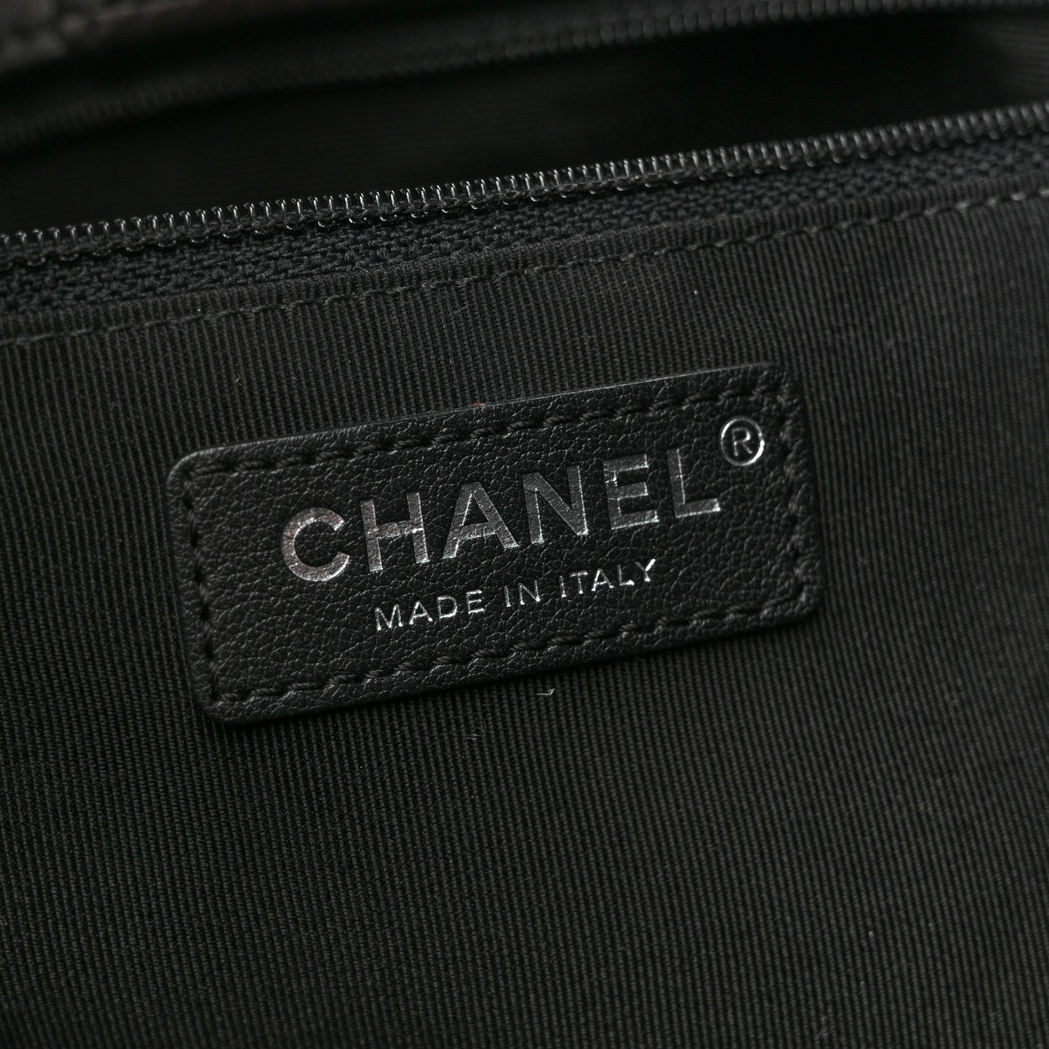 Chanel Calfskin Quilted Large CC Shopping Tote Black 6 of 12
