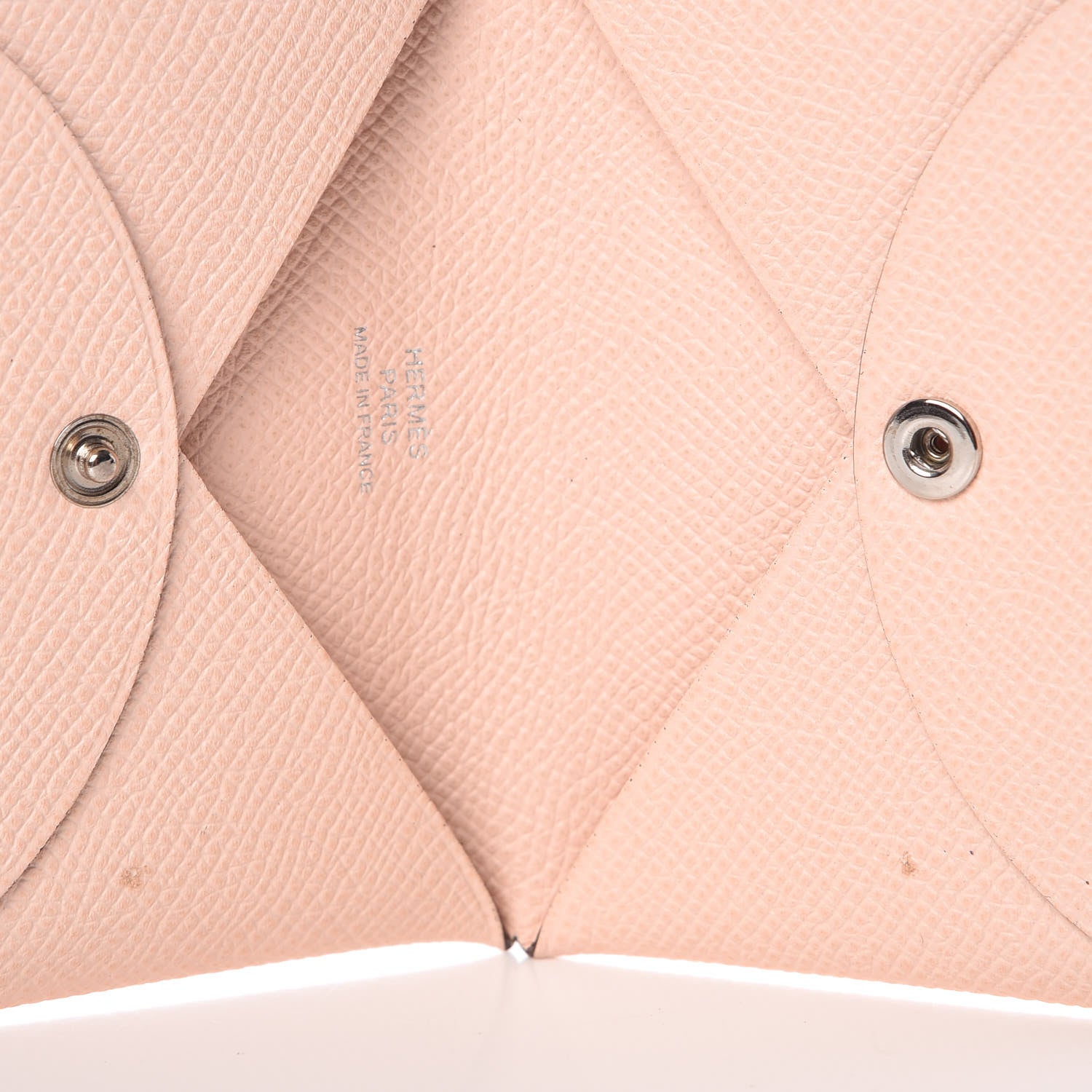 Hermes Epsom Calvi Card Case Rose Eglantine 11 of 12