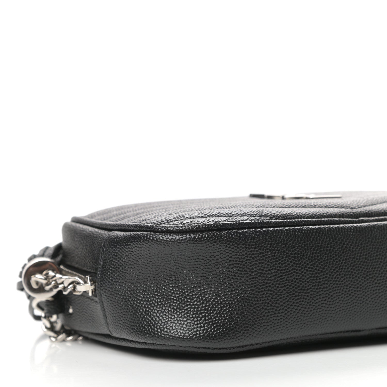 Saint Laurent Grain De Poudre Matelasse Monogram Mini Lou Camera Bag Black 8 of 11