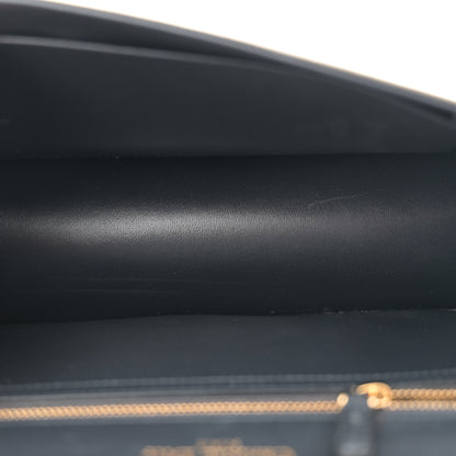 Christian Dior Metallic Patent Micro-Cannage Medium Diorama Flap Bag Gold 5 of 14