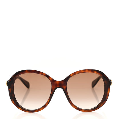 Gucci Acetate Round GG Sunglasses GG0368S Havana 2 of 8