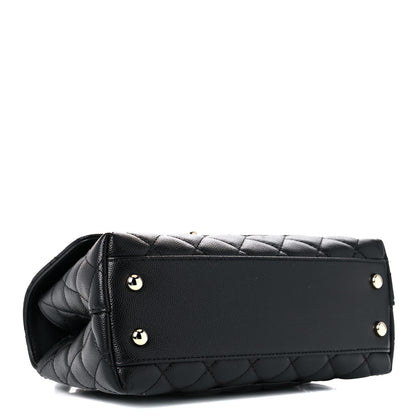 Chanel Caviar Quilted Mini Coco Handle Flap Black 5 of 11