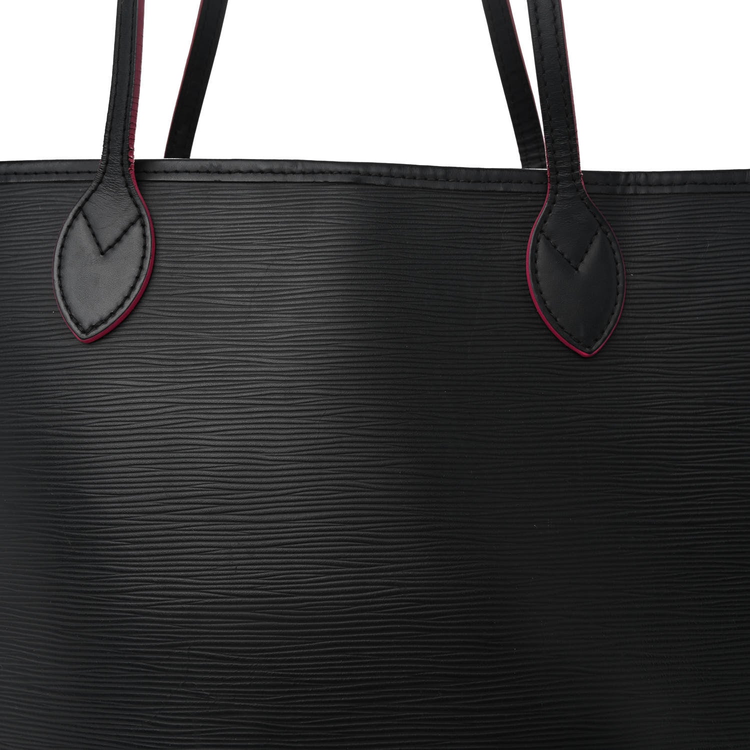 Louis Vuitton Epi Neverfull MM Black Hot Pink 9 of 16