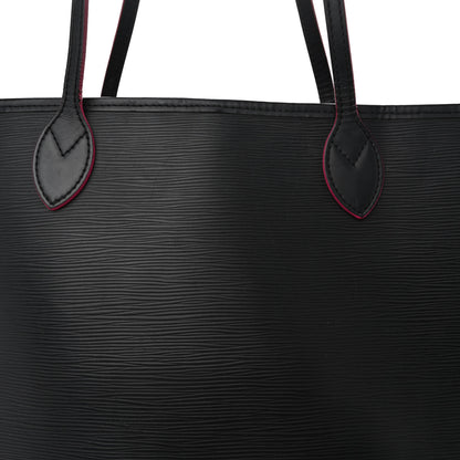 Louis Vuitton Epi Neverfull MM Black Hot Pink 9 of 16