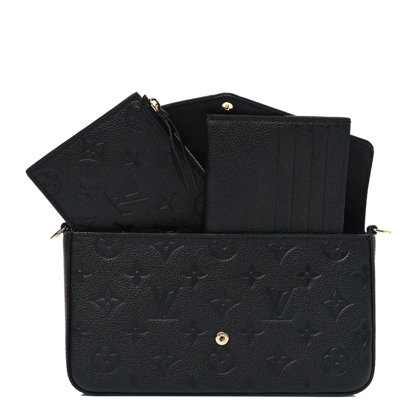 Empreinte Pochette Felicie Chain Wallet Black