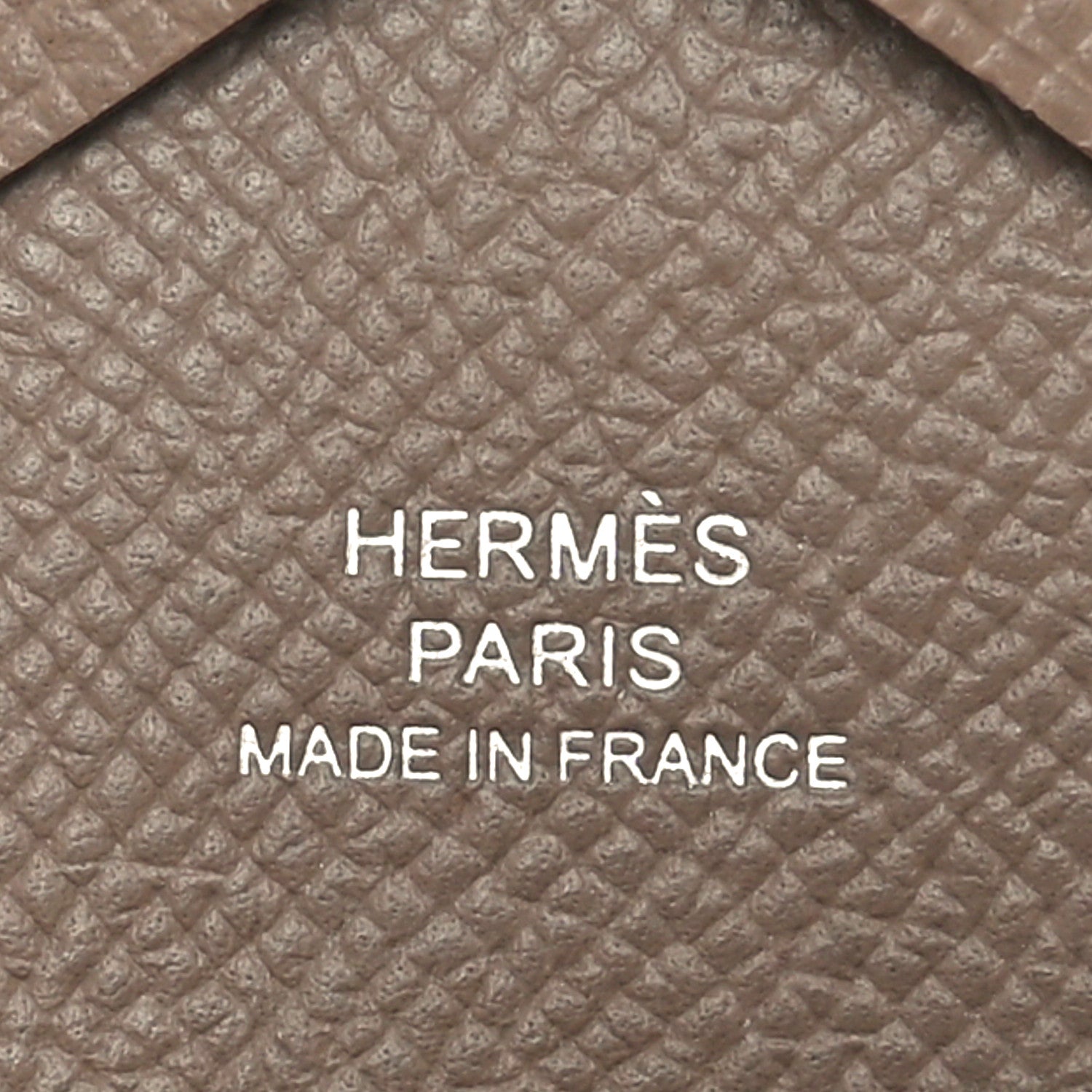 Hermes Epsom Calvi Duo Card Case Etoupe 7 of 9