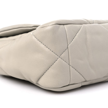 Chanel Lambskin Quilted Medium Chanel 19 Flap Light Grey 8 of 10