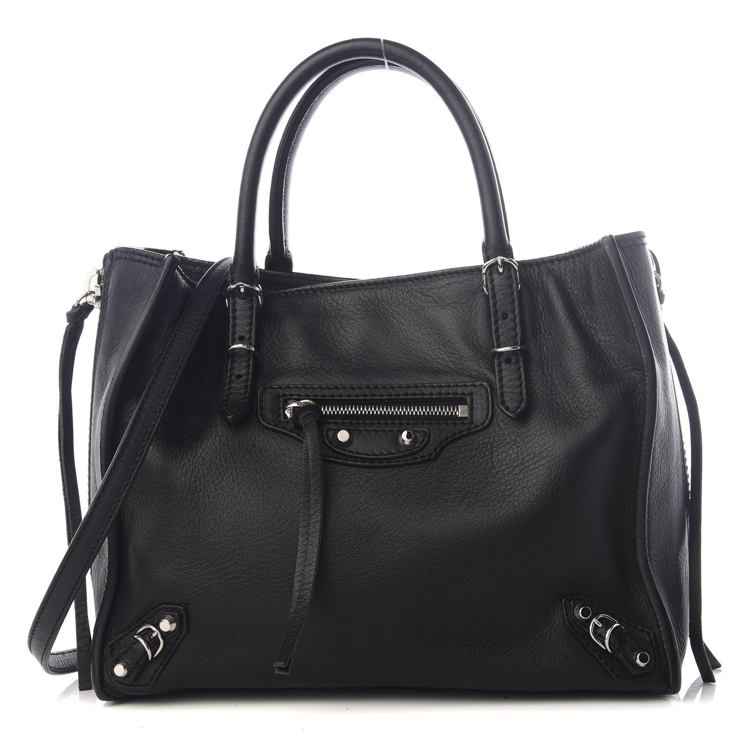 Balenciaga Calfskin Papier Mini A4 Tote Black 1 of 8