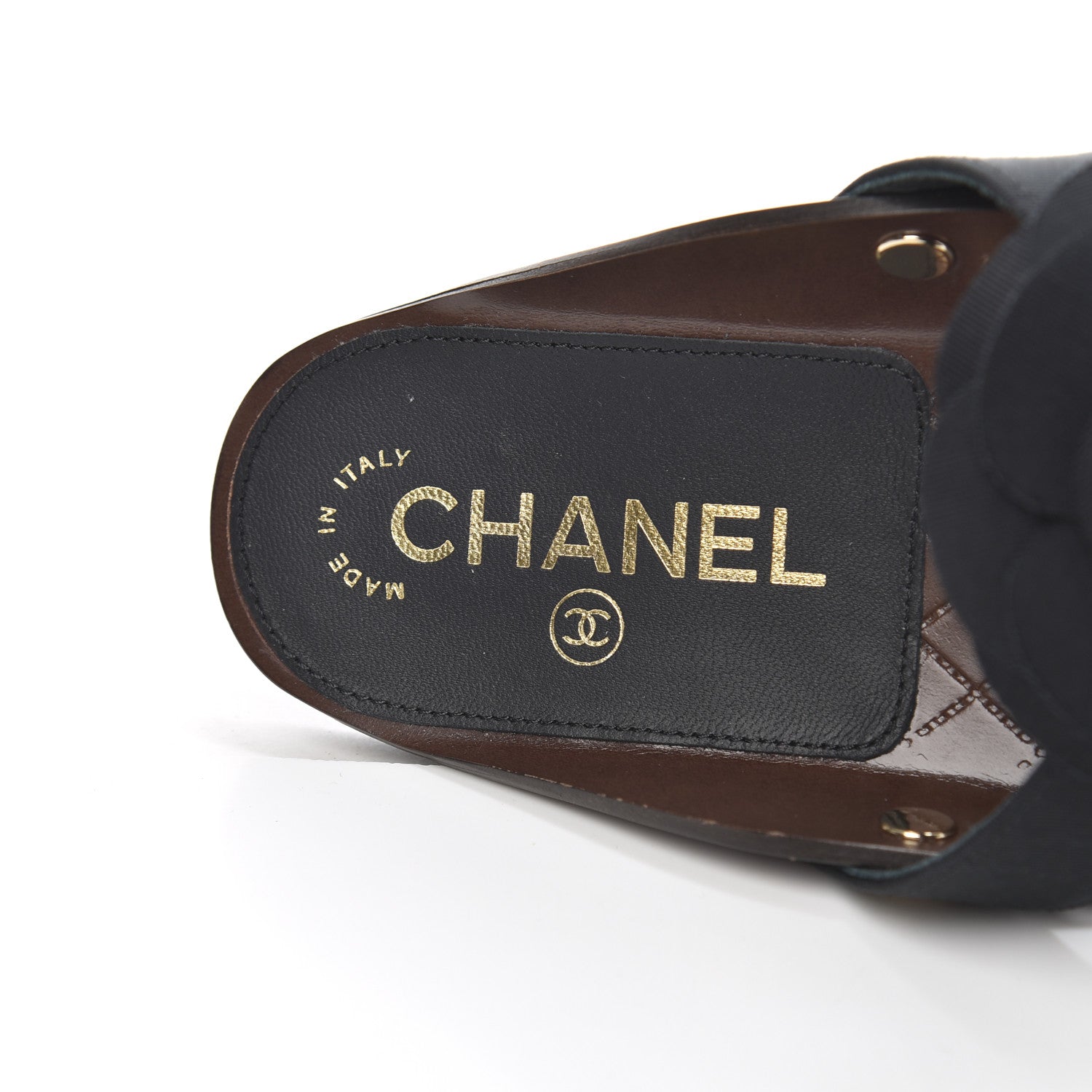 Chanel Grosgrain Camellia Thong Sandals 37 Black 6 of 9