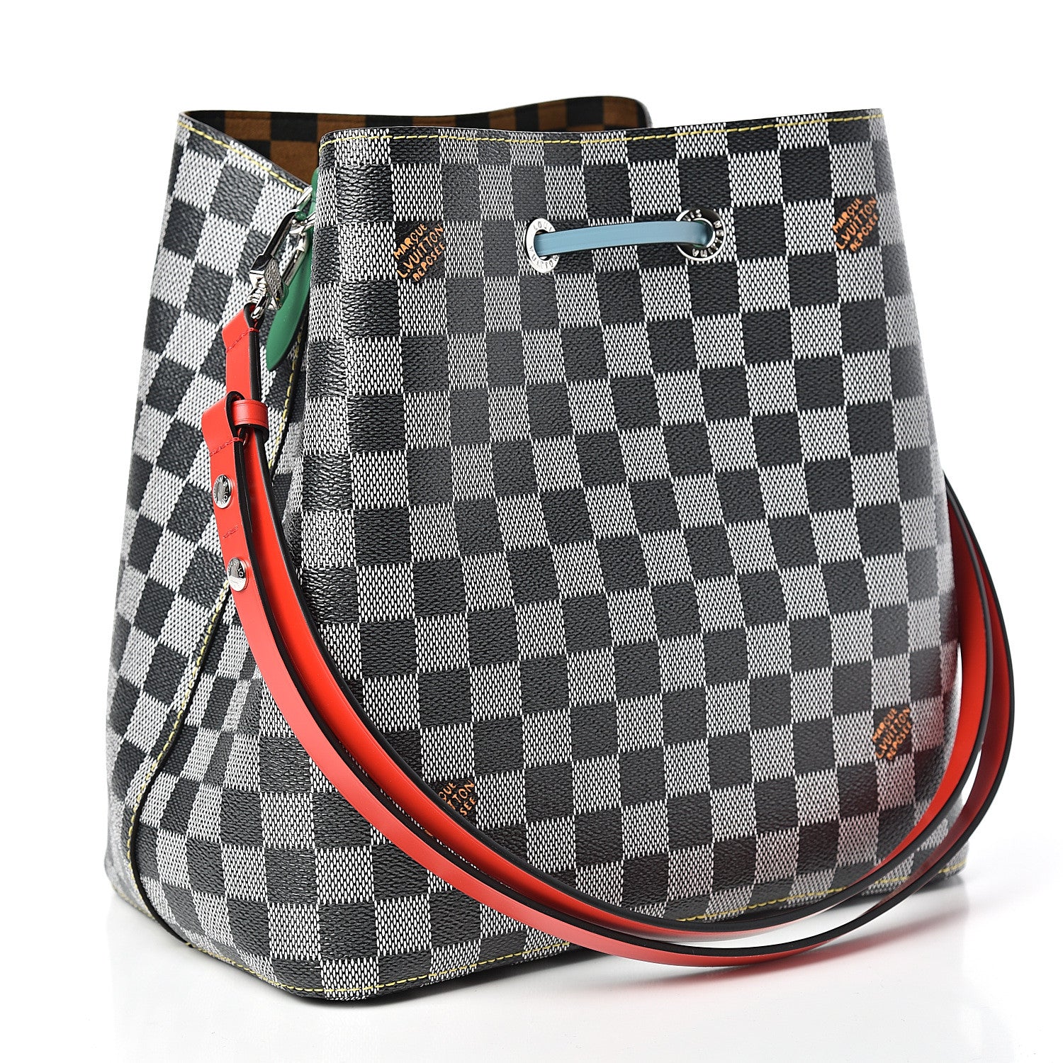 Louis Vuitton Damier Neonoe Black White 3 of 10