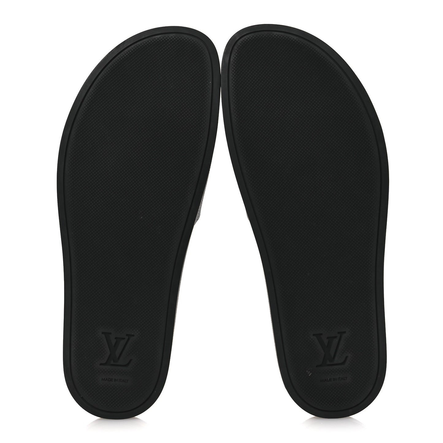Damier Graphite Mens Waterfront Slide Sandal 9 Black