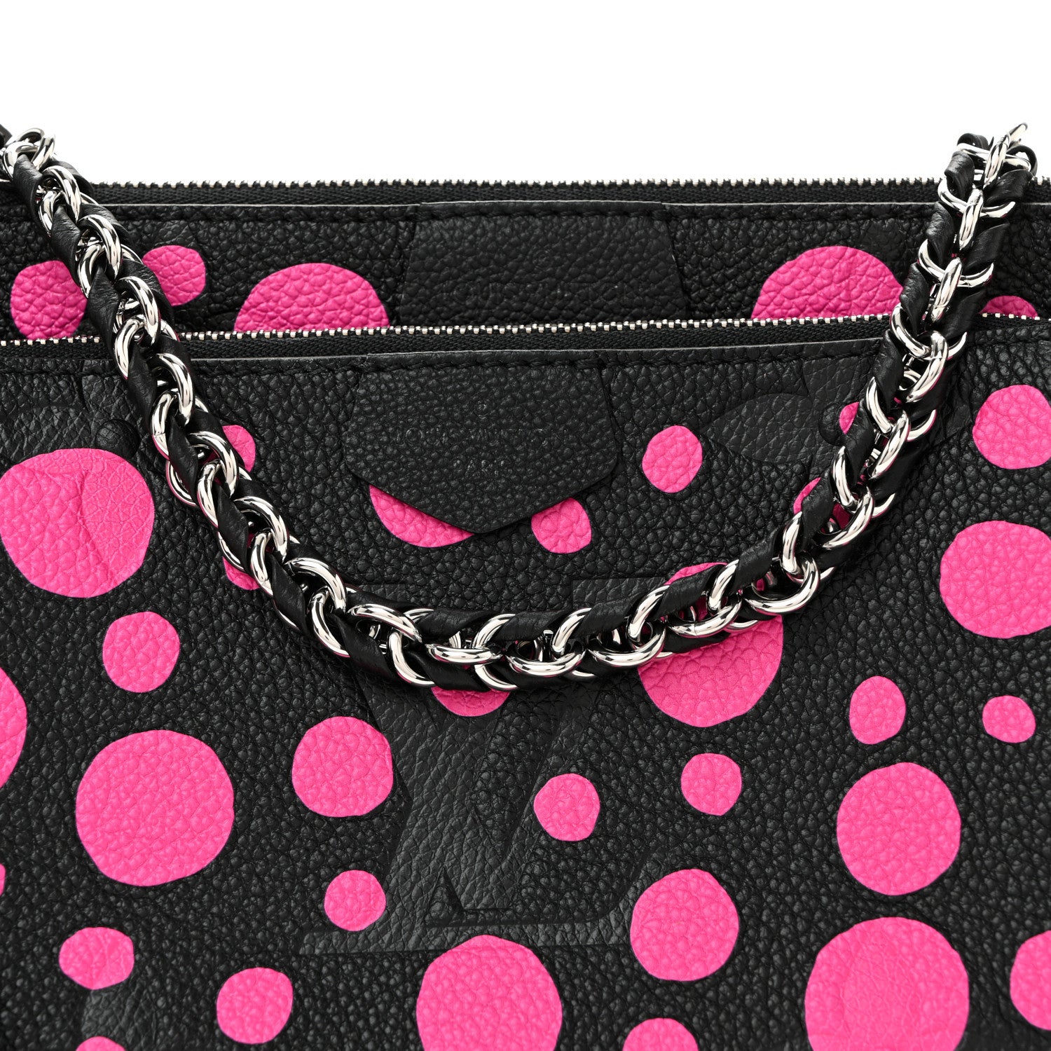 Louis Vuitton LV X YK Empreinte Multi Pochette Accessories Black Fuchsia 8 of 10
