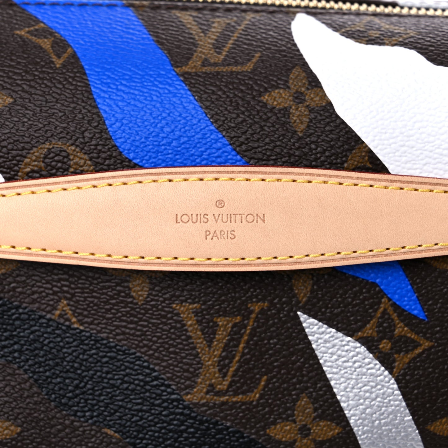 X LOL Monogram Bumbag Blue Silver