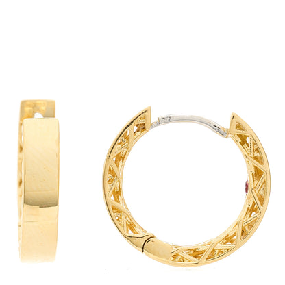 Roberto Coin 18K Yellow Gold Huggie Hoop Earrings 1 of 4
