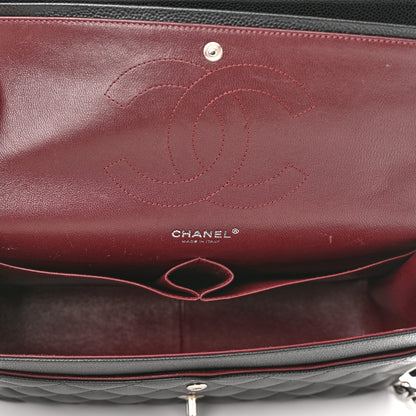 Chanel Caviar Quilted Jumbo Double Flap Black 5 of 11
