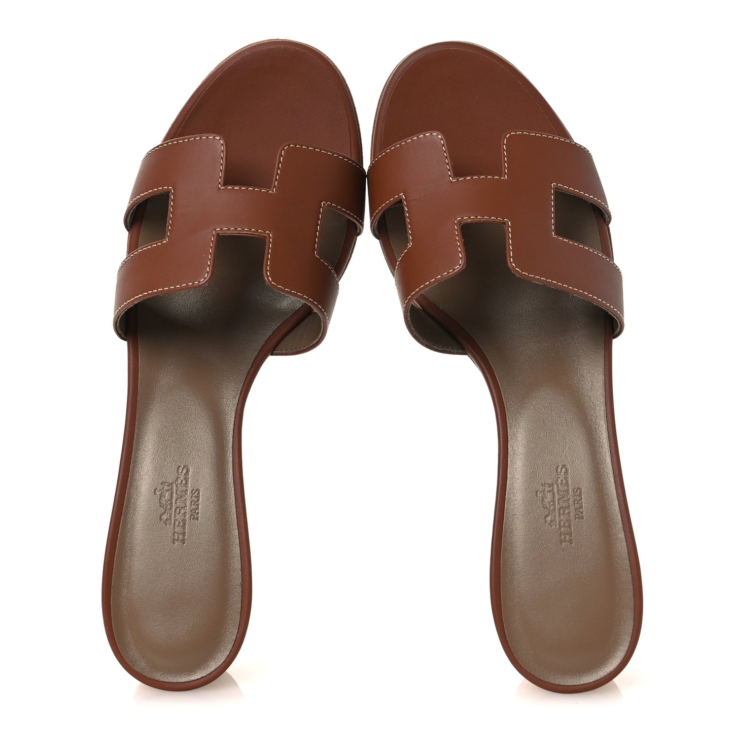 Calfskin Oasis Sandals 38.5 Gold