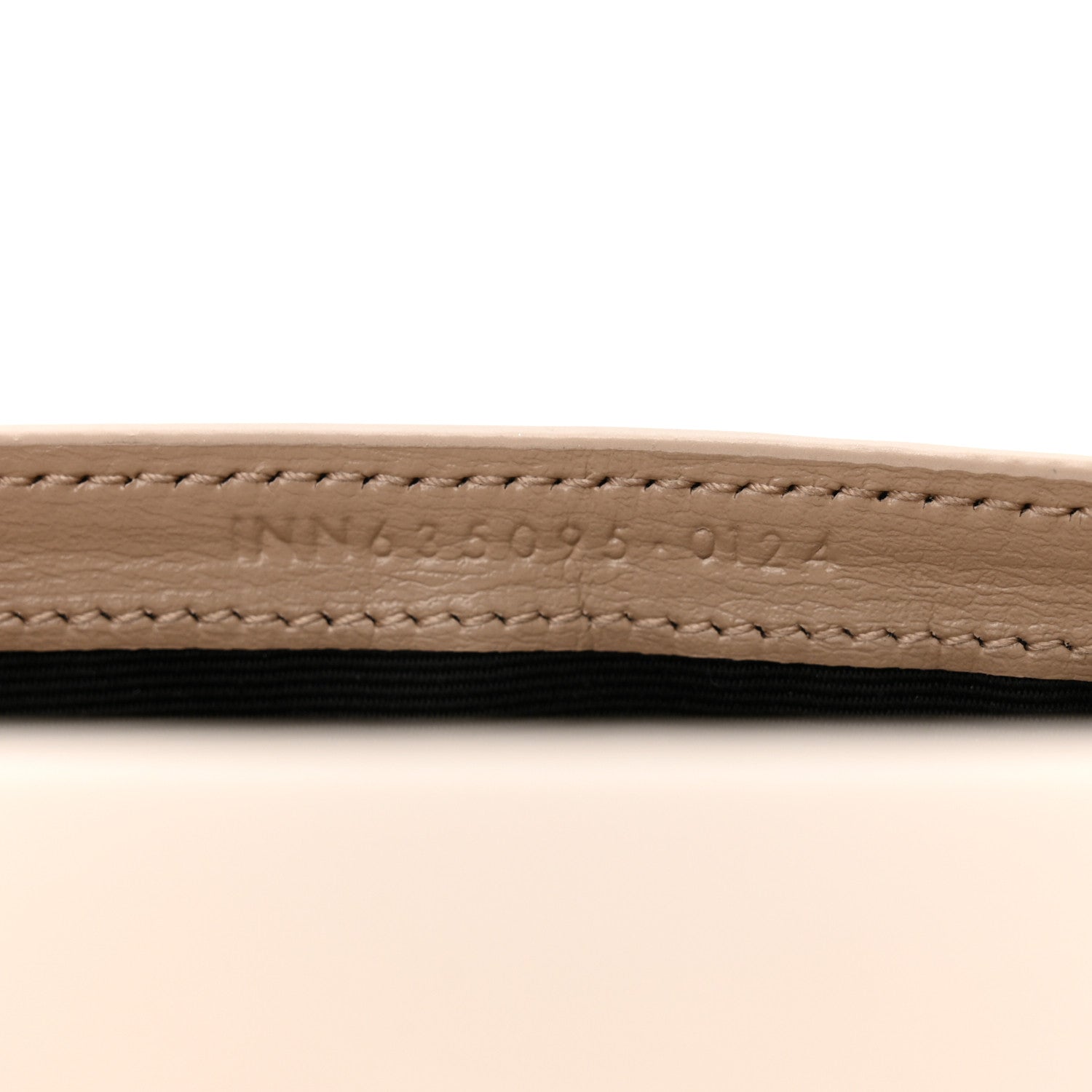 Saint Laurent Smooth Calfskin Monogram Phone Holder Crossbody Dark Beige 7 of 13