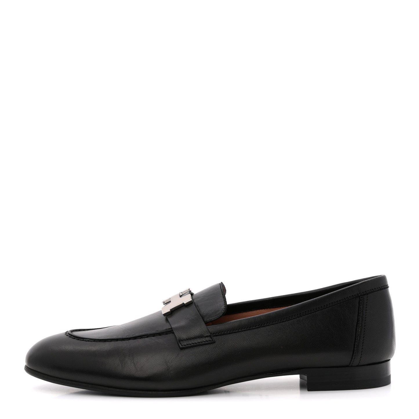 Goatskin Womens Paris Loafers 40.5 Black