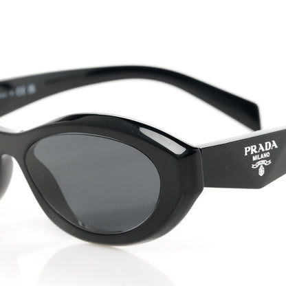 Prada Acetate Oval Sunglasses SPR 26Z Black 7 of 8