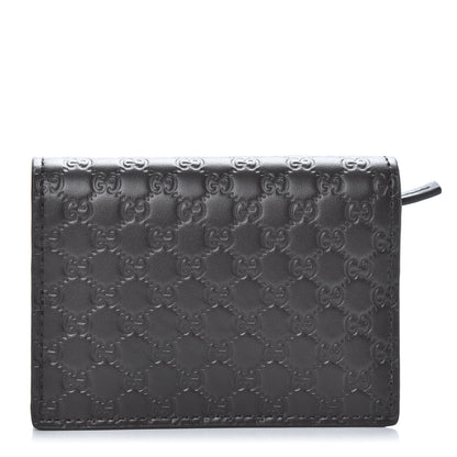 Gucci Microguccissima Card Case Wallet Black 1 of 9