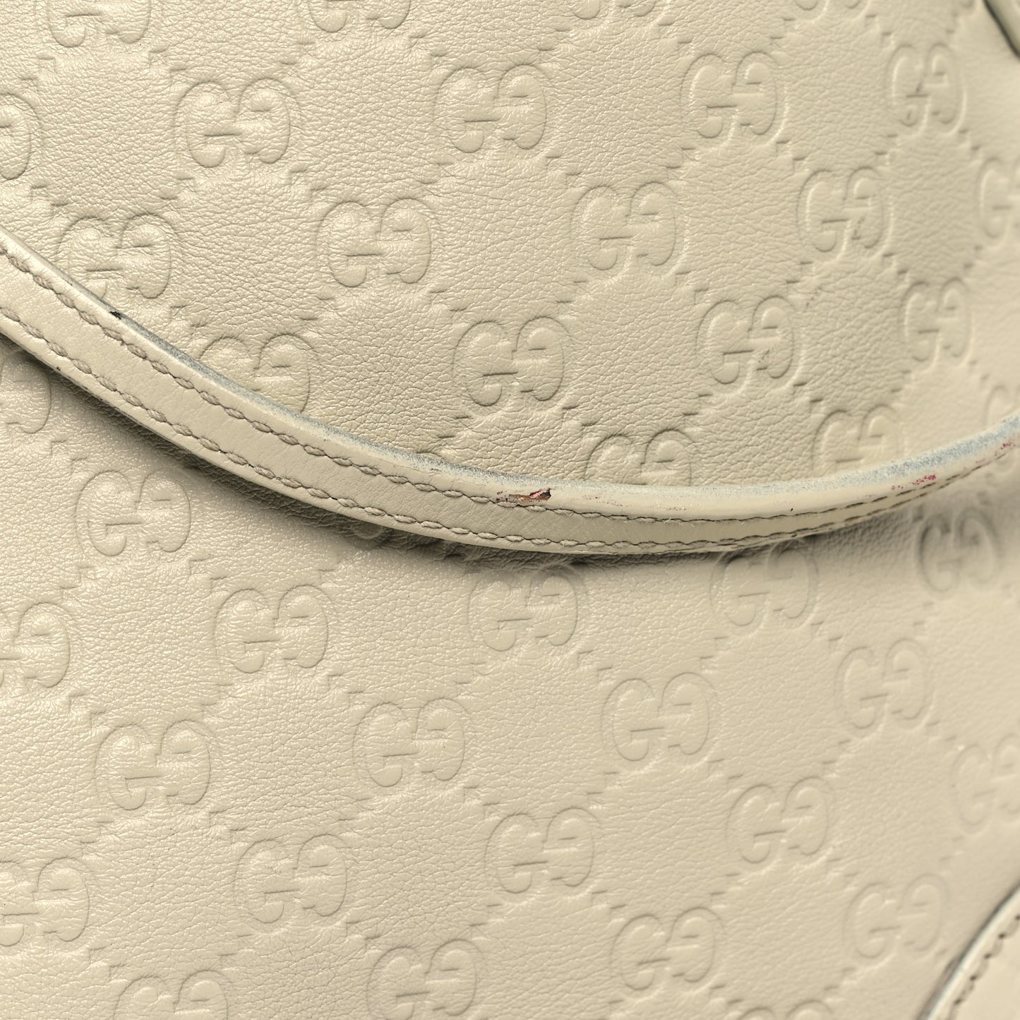 Guccissima Medium Bree Foldover Tote Off White