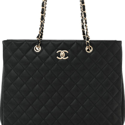 Chanel Caviar Quilted Large Shopping Tote Black 8 of 10