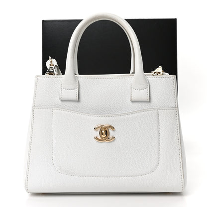 Chanel Grained Calfskin Mini Neo Executive Shopper Tote White 21 of 21