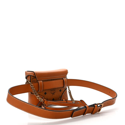 MCM Visetos Soft Berlin Convertible Belt Bag Cognac 2 of 8