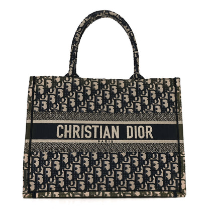 Christian Dior Oblique Medium Book Tote Blue Multicolor 1 of 10