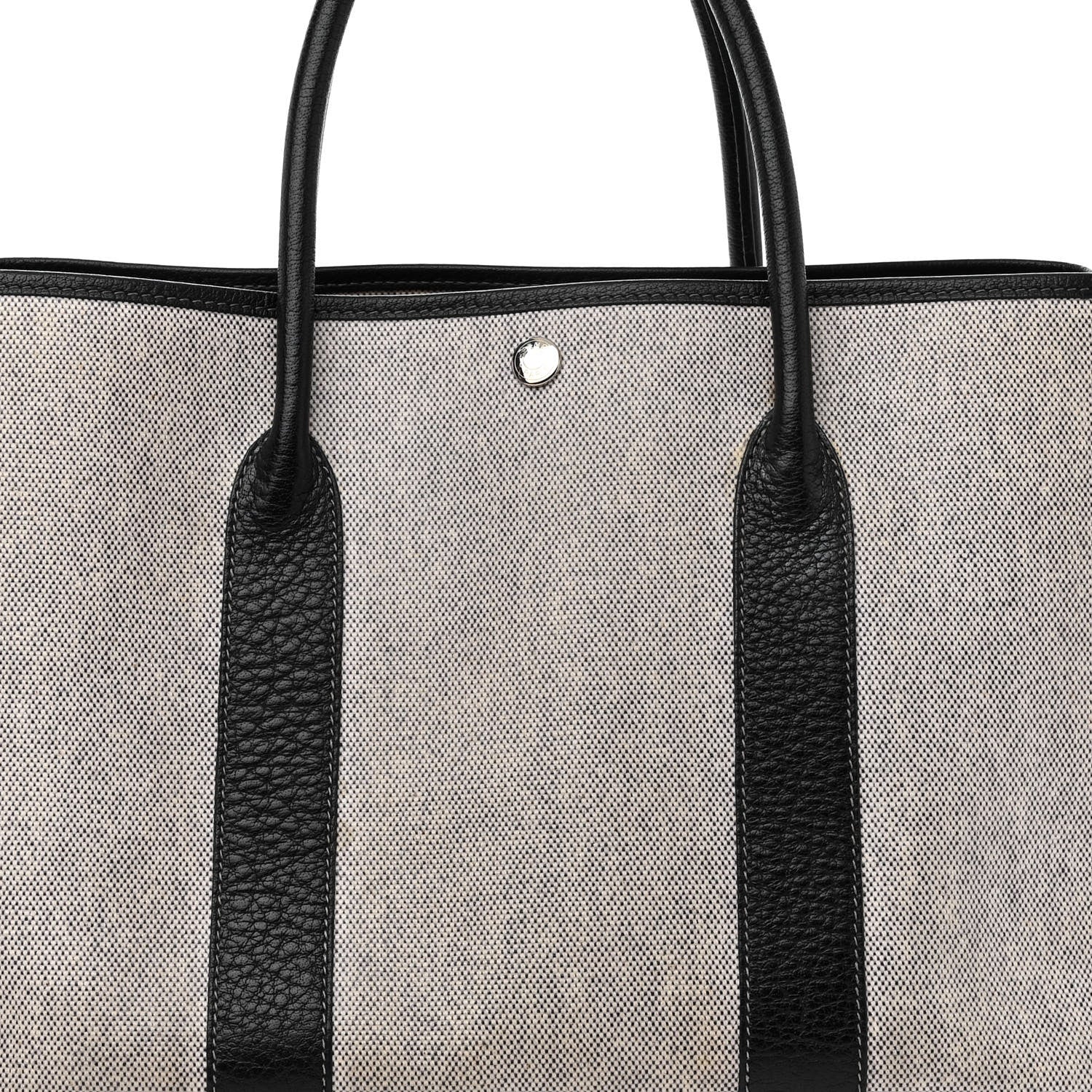 Hermes Toile Buffle Skipper Garden Party 36 MM Tote Black 7 of 9