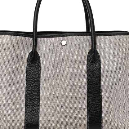 Hermes Toile Buffle Skipper Garden Party 36 MM Tote Black 7 of 9