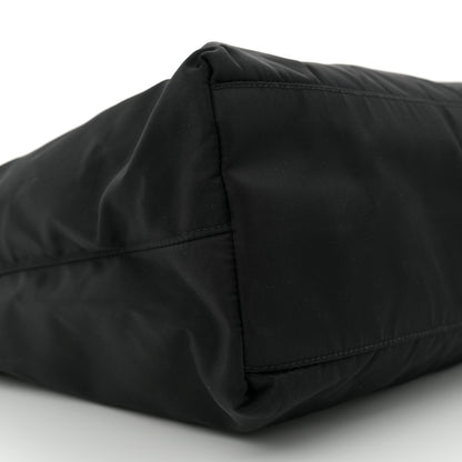Prada Tessuto Nylon Saffiano Shopping Tote Black 9 of 11