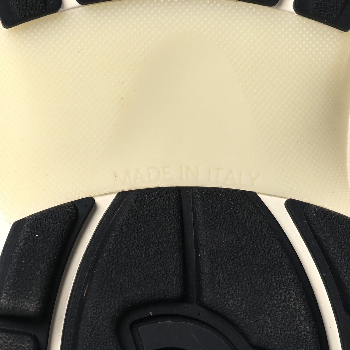 Fabric Laminated Calfskin Stretch CC Sneakers 39.5 White Gold Silver