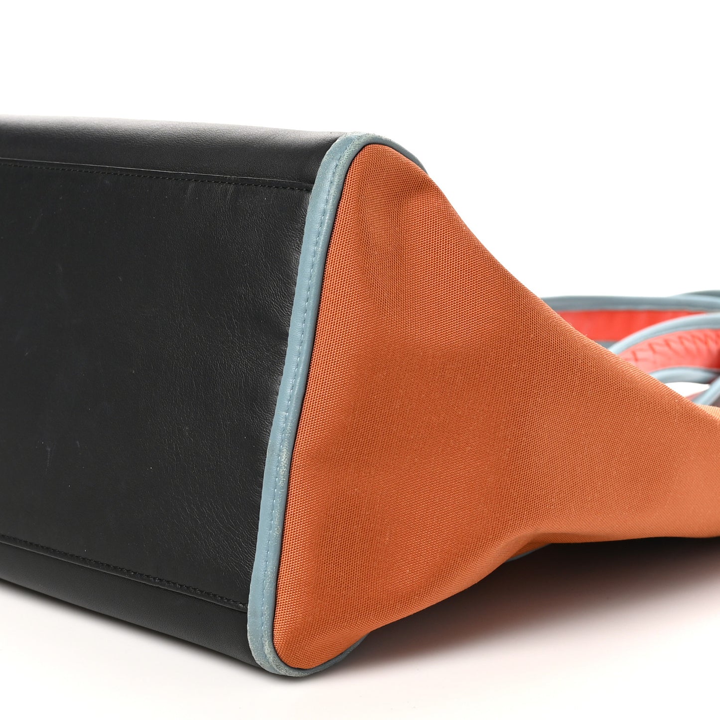 Tech Canvas Nappa Intrecciato Meridian Tote Orange Tweedia Poppy