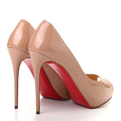 Christian Louboutin Patent New Very Prive 120 Pumps 38.5 Nude 4 of 7