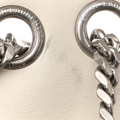 Saint Laurent Calfskin Y Quilted Monogram Medium Loulou Chain Satchel Crema Soft 11 of 11