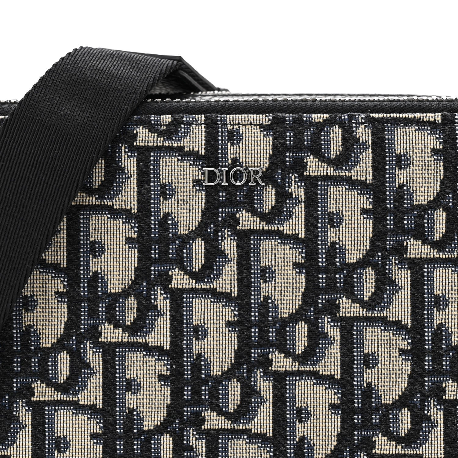 Christian Dior Oblique Pouch Beige Black 10 of 13