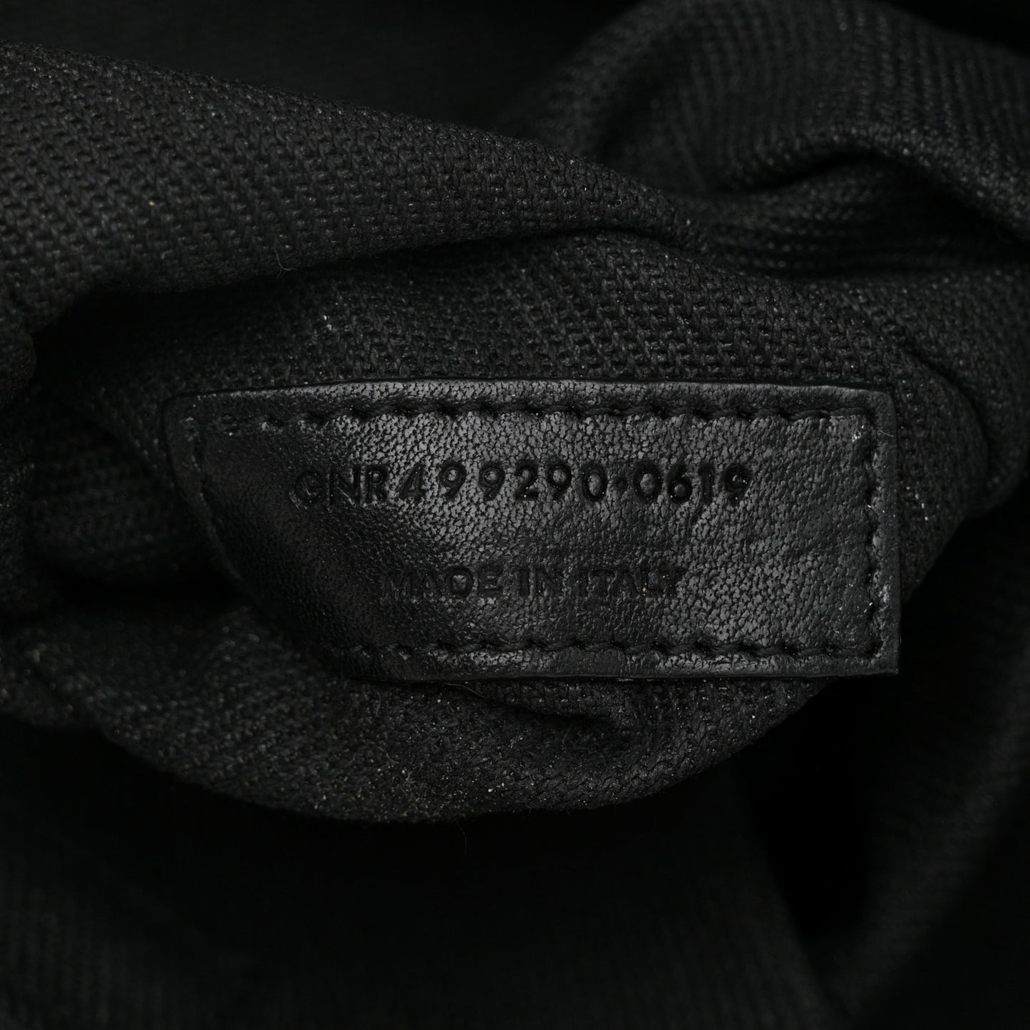 Linen Calfskin Rive Gauche Tote Black