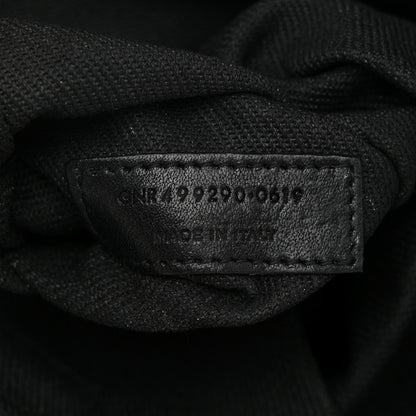 Saint Laurent Linen Calfskin Rive Gauche Tote Black 6 of 10